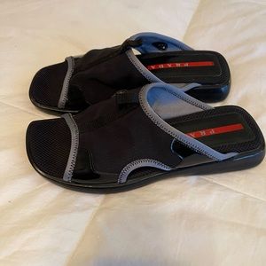 Authentic Prada sport slides